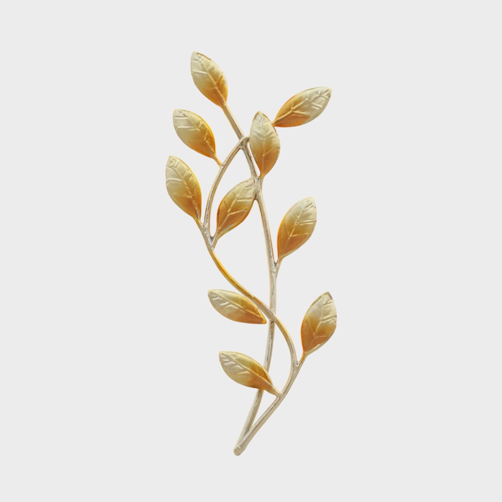 Metal Tree Leaf Wall Decor 1