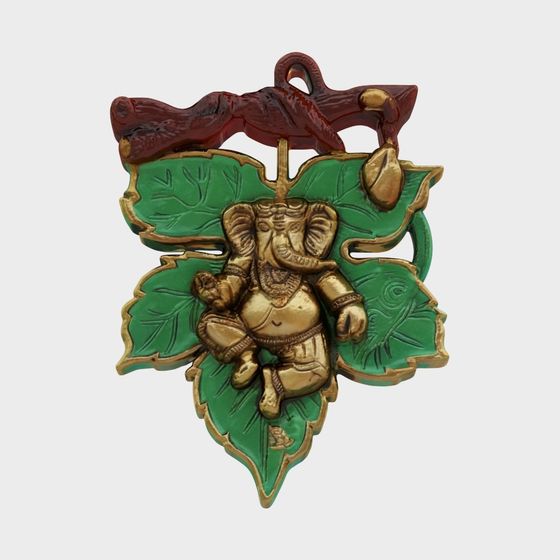 Ganesha Leaf Pendant 3D model