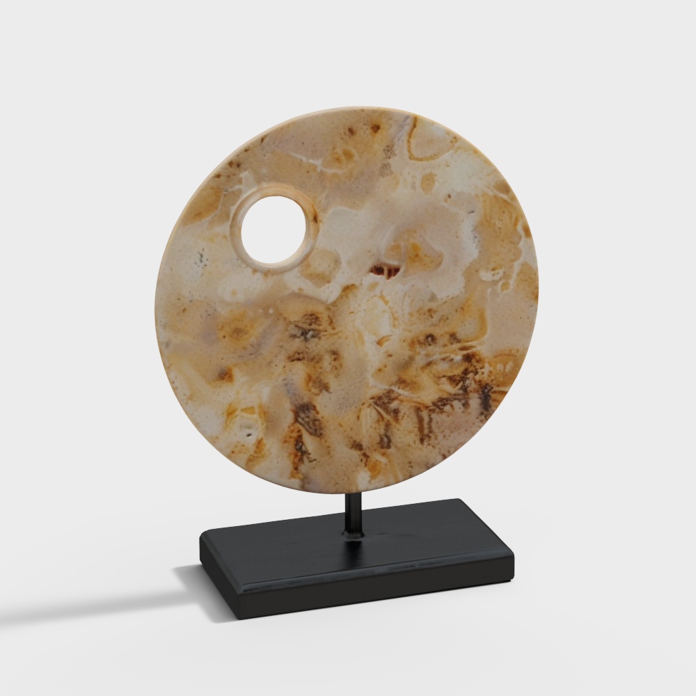 Pink Marble Table Art 1