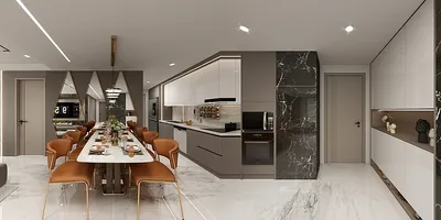 Beige Contemporary: A Symphony of Modern Elegance and Functionality