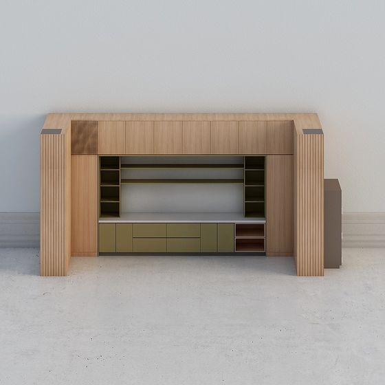 Urban Living Room Cabinet 3D model