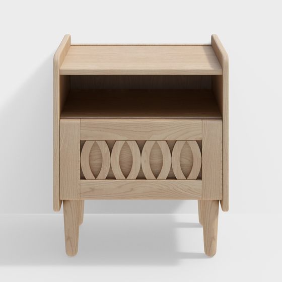 Modern Low-Polygons Nightstand 3D Model