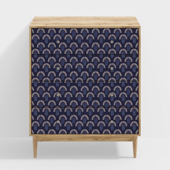 Mid-Century Modern Dresser 3D model