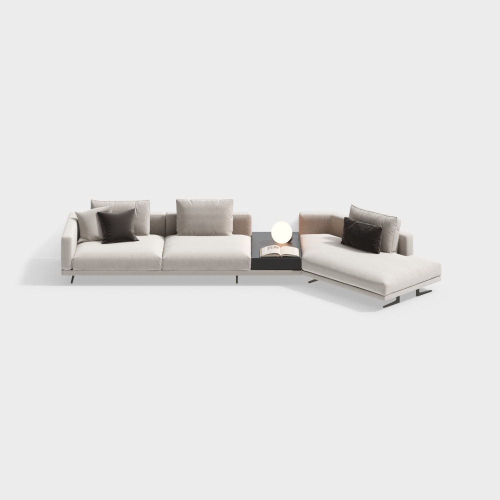 Sofa góc đa người hiện đại
