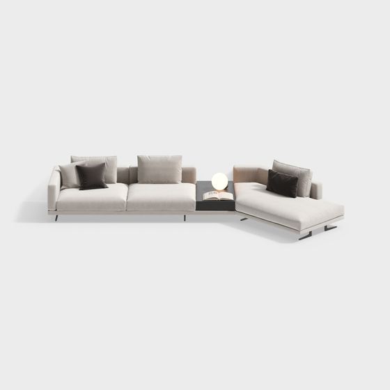 Sofa góc đa người hiện đại