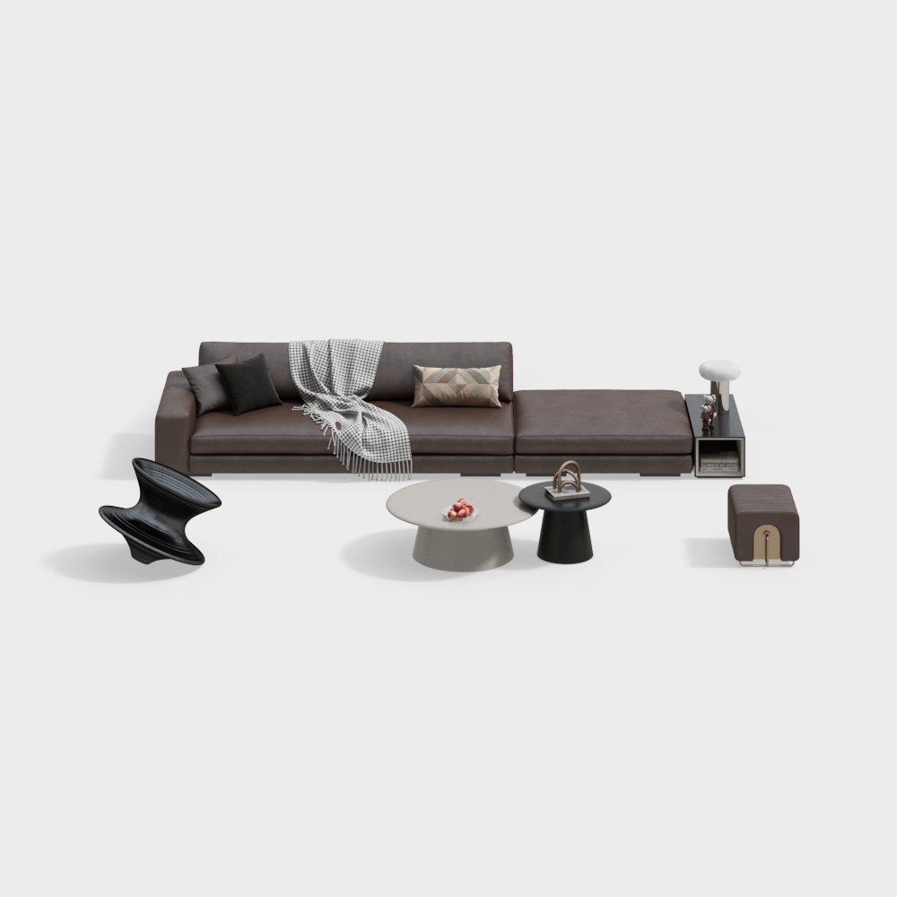 Modern Living Room Sofa and Coffee Table Set