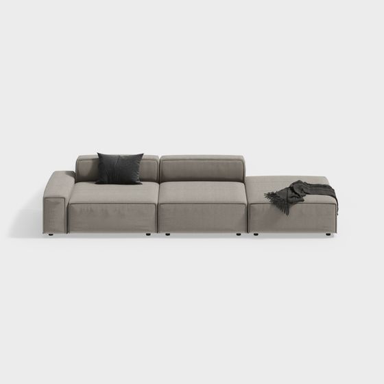 Urban Comfort Sofa 3D model