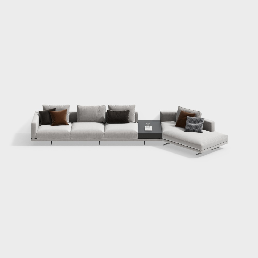 Modern Irregular Shaped Multi-person Sofa