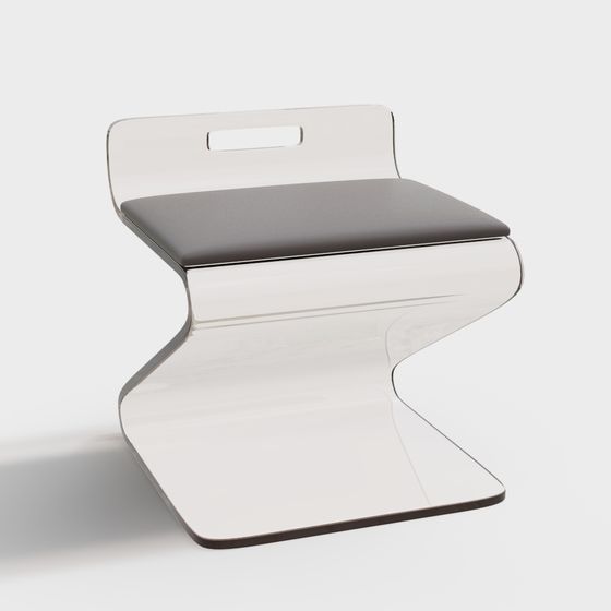 Elegant Modern Chair 3D model for Creative Spaces