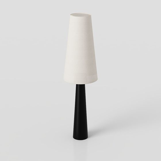 Elegant Cone Table Lamp 3D model