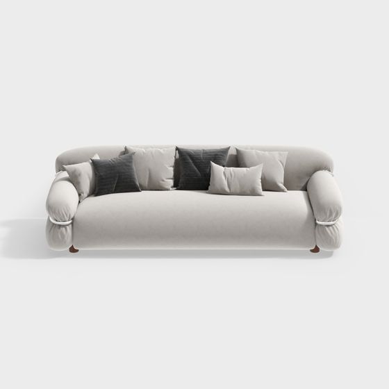 French Multi-Person Sofa
