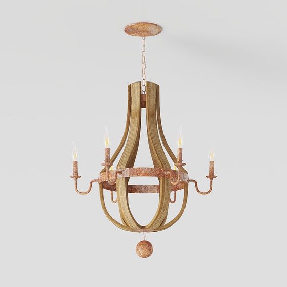 Vintage Chandelier 3D model for Creative Spaces