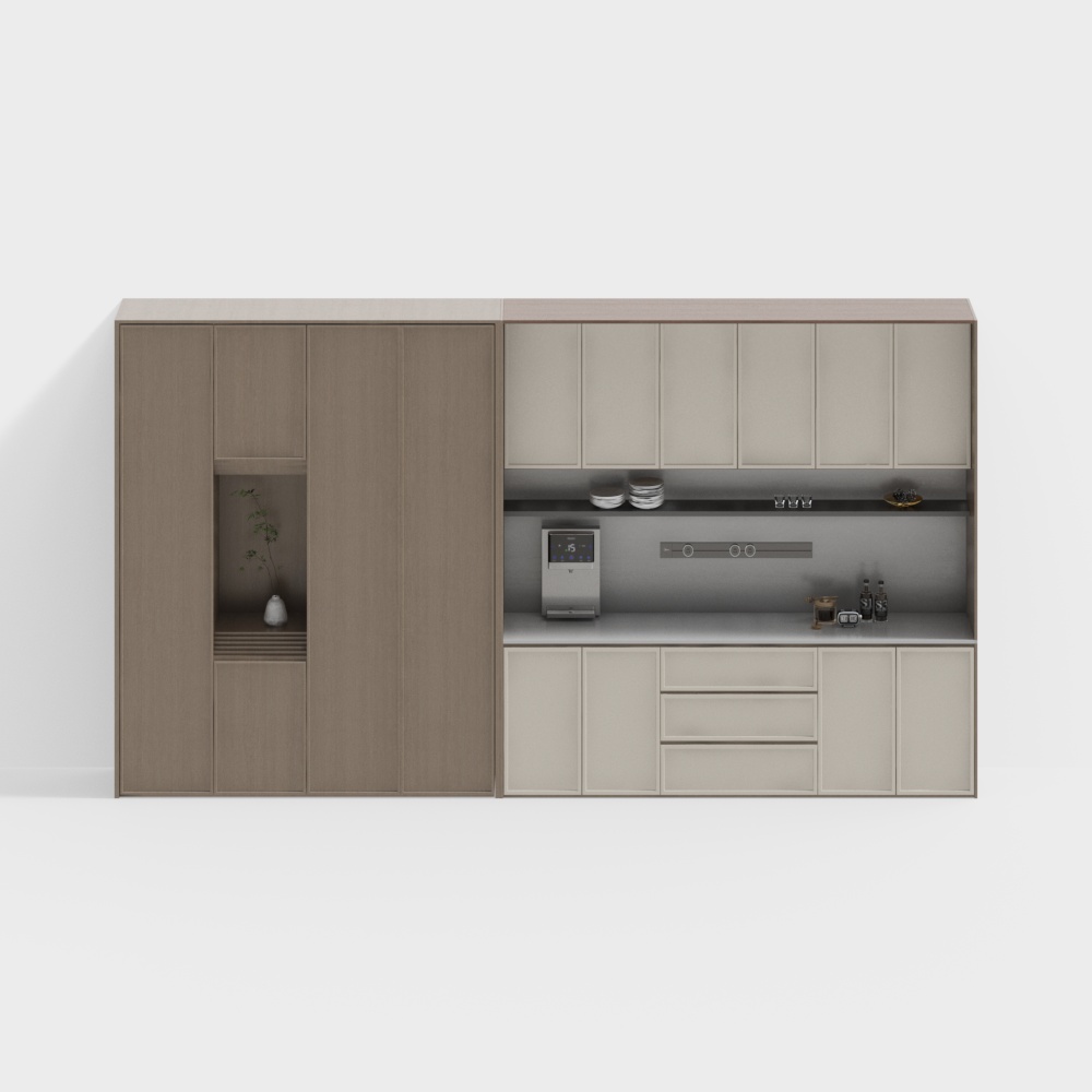 Cream-Style Skeleton Cabinets