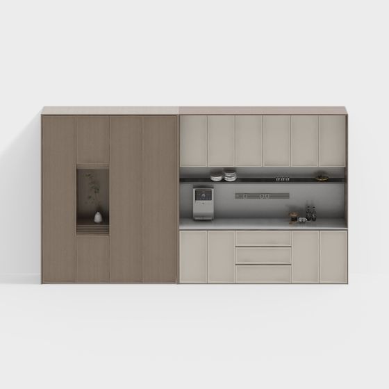 Urban Kitchen Low-Poly 3D model