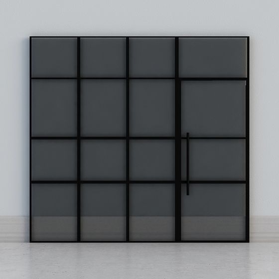 Industrial Sliding Door 3D model