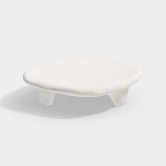 Cloud Stool 3D Model - Modern Minimalist Design