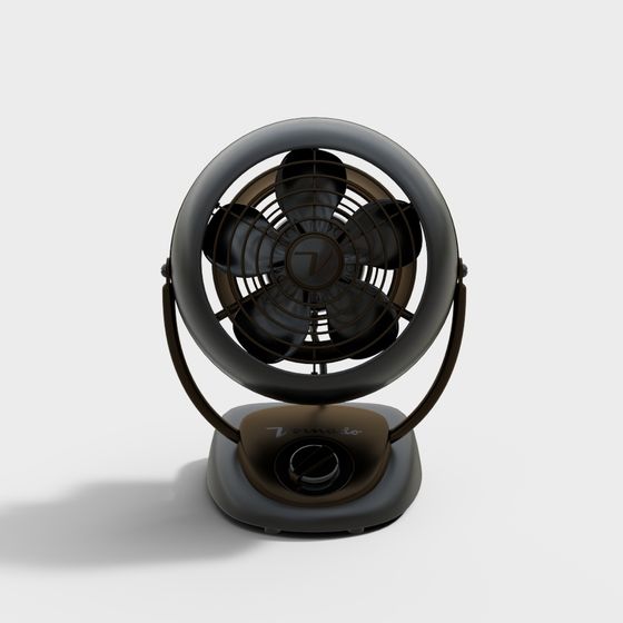 Vintage Swirl Fan 3D model for Modern Design