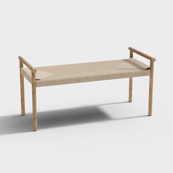 Cozy Bench 3D model for Creative Projects