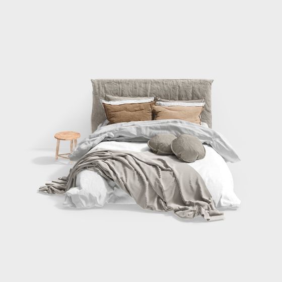 Cozy Retreat Bedroom 3D model