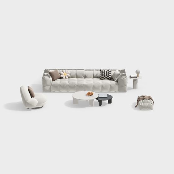 Urban Living Room Set 3D model