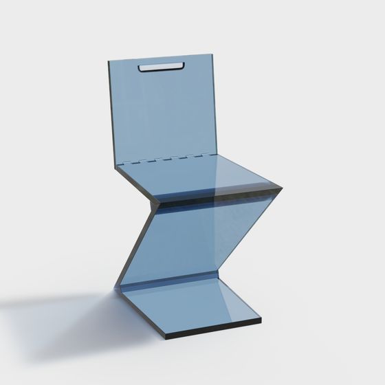 Origami Chair 3D model