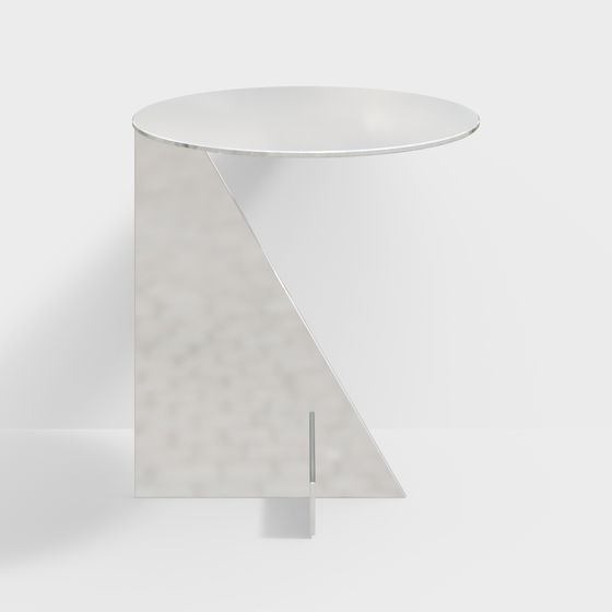 Streamlined Side Table 3D model