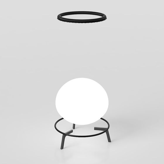 Elegant Suspended Light Stand 3D model