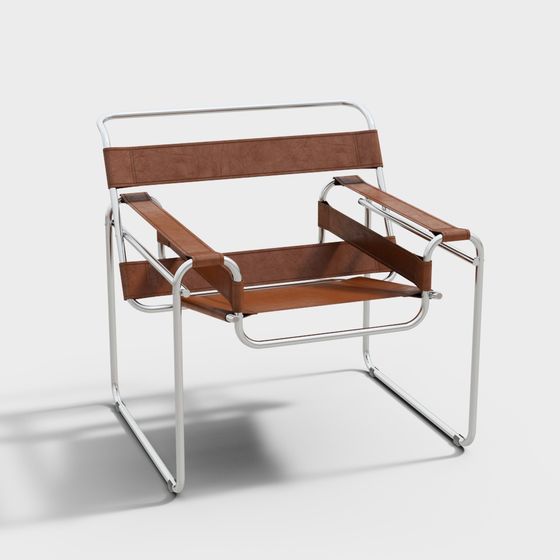 Futuristic Low Poly Chair 3D model