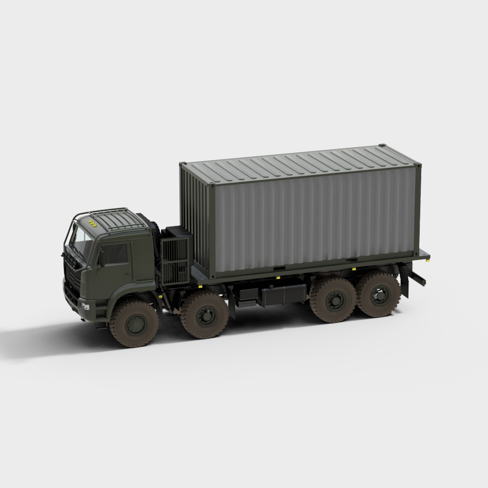 Military Cargo Truck 3D model