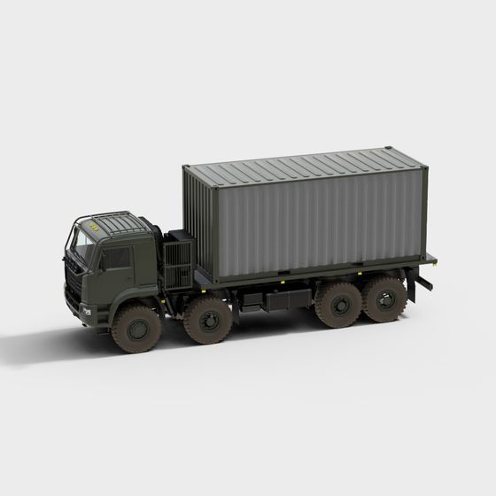 Military Cargo Truck 3D model