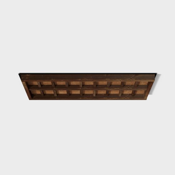 Wooden Lattice Ceiling 3D model