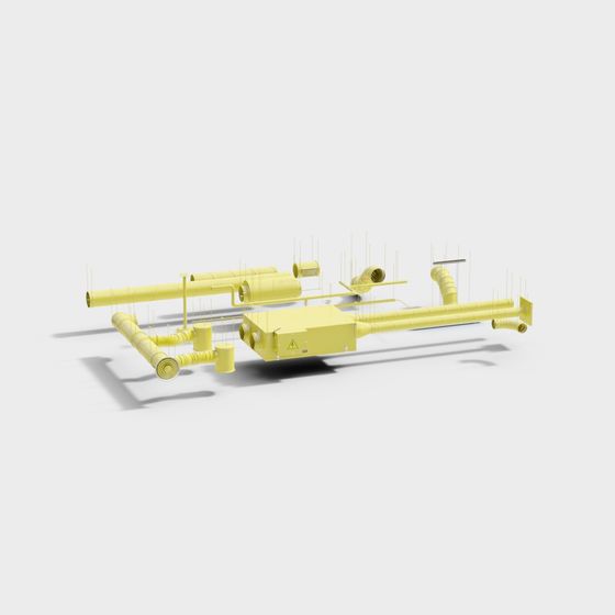 Industrial Ventilation System 3D model