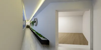 Modern Home Office with Green Accent Wall & Spiritual Touches