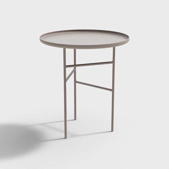 Minimalist Round Table 3D model for Creative Projects