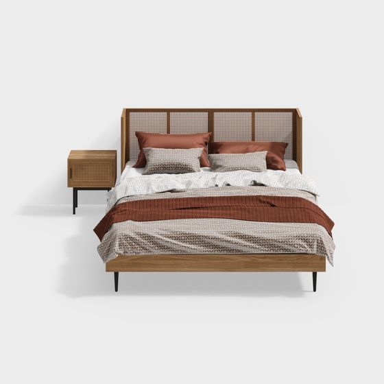 Cozy Retreat 3D model Bed Frame