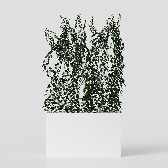 Vibrant Green Wall Art 3D model for Modern Designs