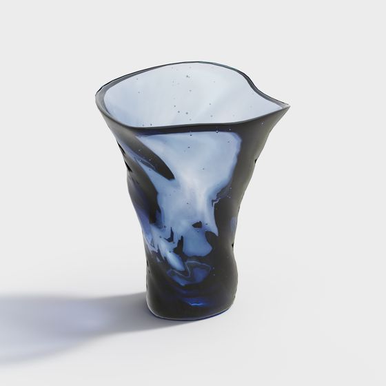 Low-Poly Starry Night Vase 3D model