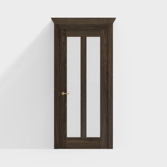 Classic Wooden Door 3D model