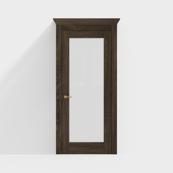 Classic Wooden Door 3D model