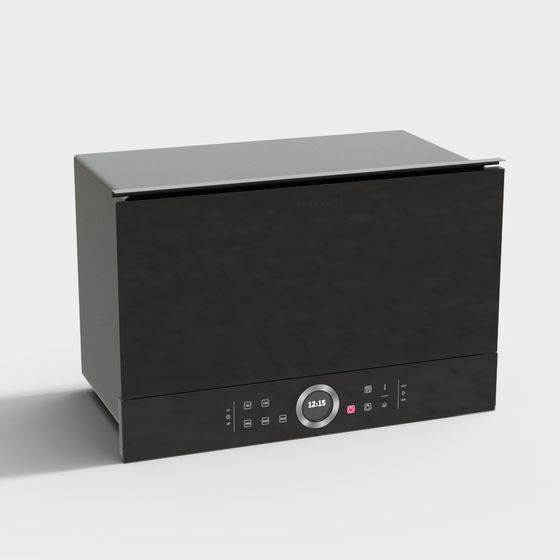 Stylish Bosch Dishwasher 3D model for Modern Interiors
