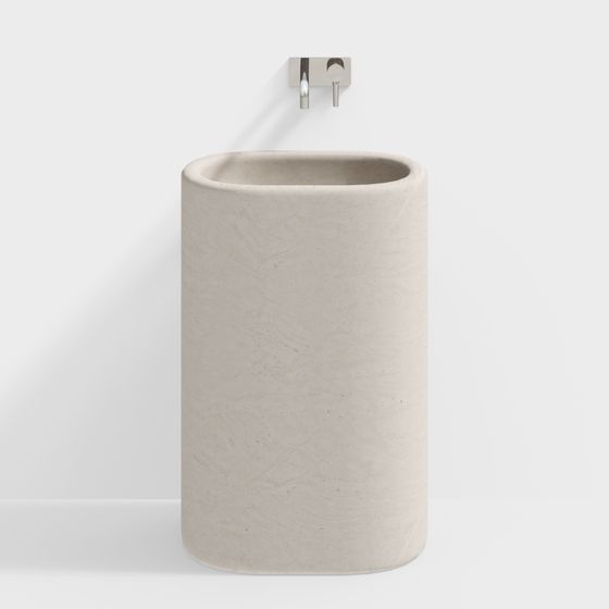 Concrete Sink 3D model for Modern Interiors