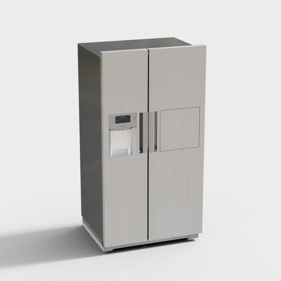 Stylish Samsung Refrigerator 3D model for Modern Spaces