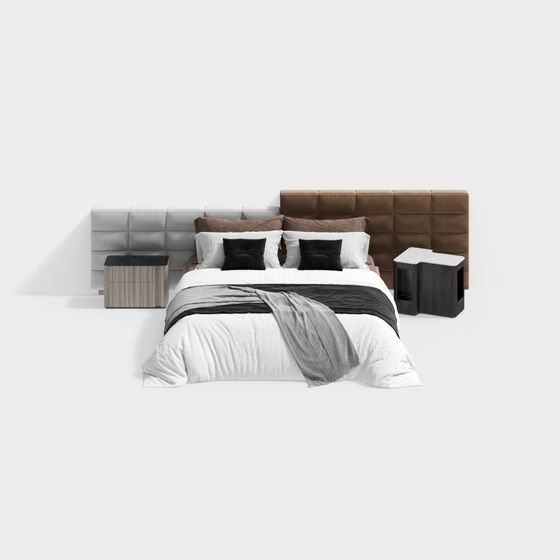 Urban Retreat Bed 3D model