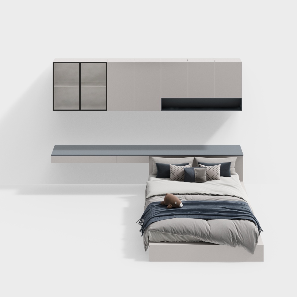 Modern Boy's Room Tatami with Desk