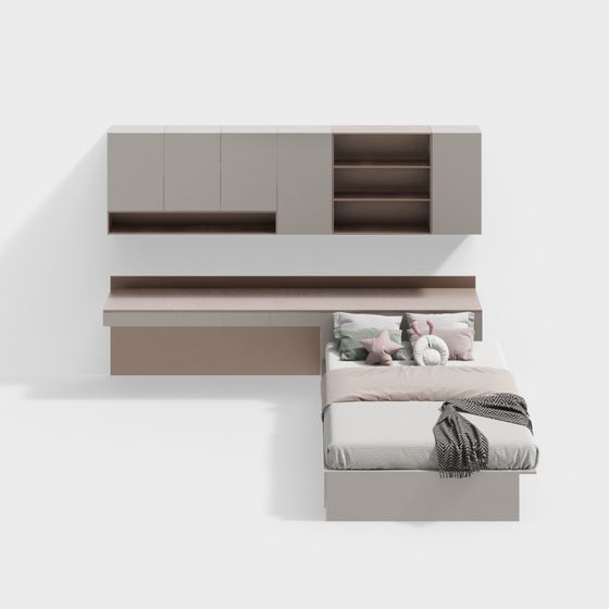 現代的な女の子の畳ベッド