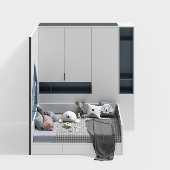 Child's Bedroom Stylized 3D Model