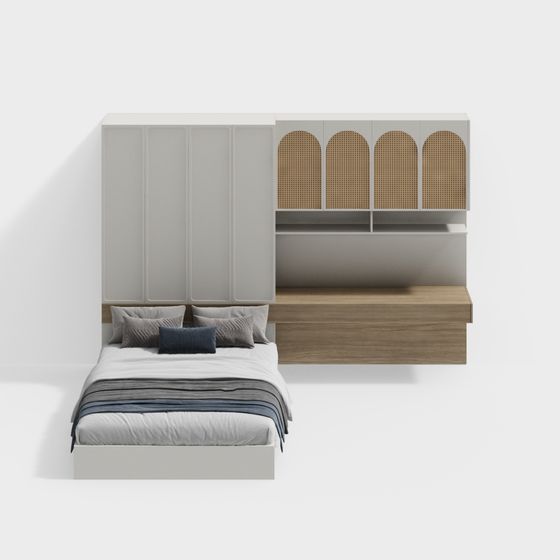 Tatami pour Enfants de Style Wabi-sabi avec Bureau