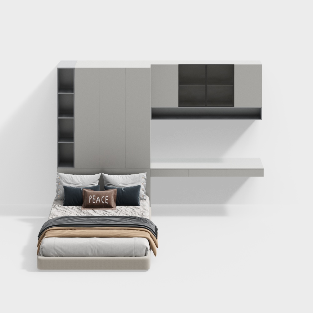 現代的な子供部屋の畳デスク付き