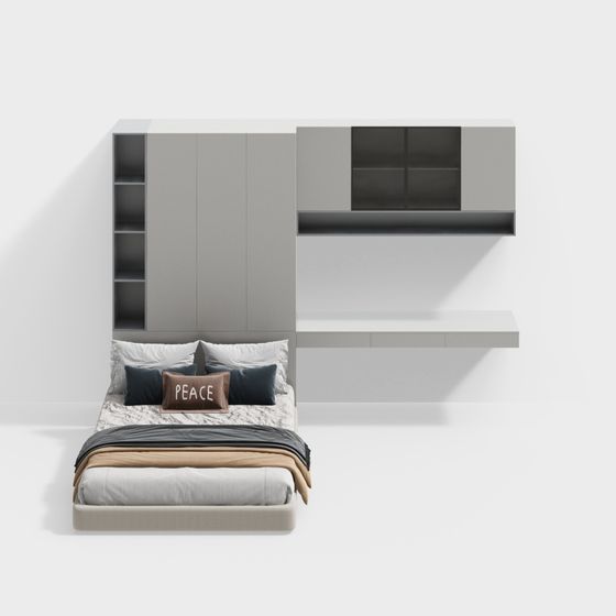 現代的な子供部屋の畳デスク付き