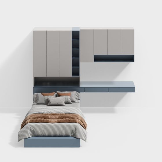 Stylish Suspended Nightstand 3D model